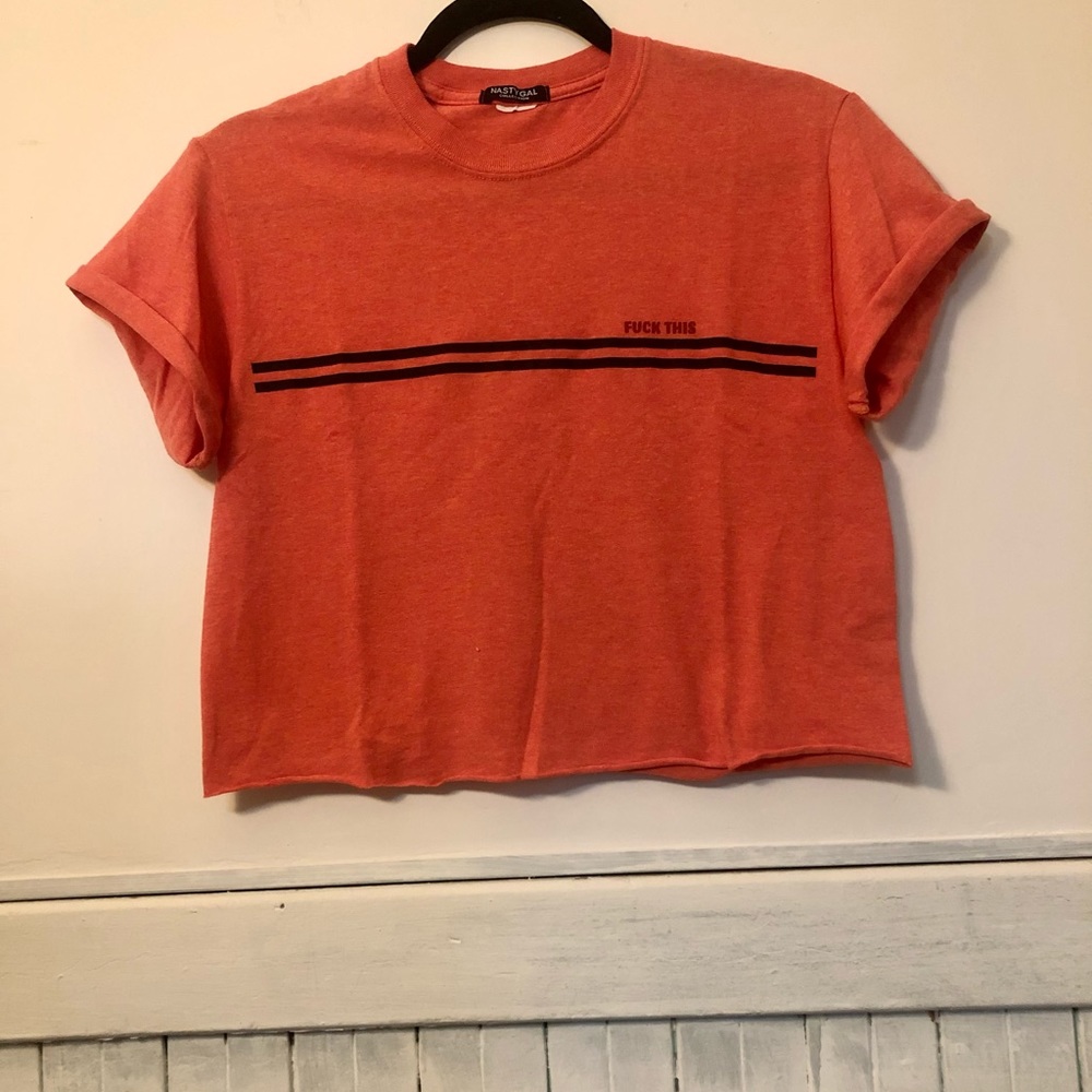 Nasty Gal “Fuxk this” crop top